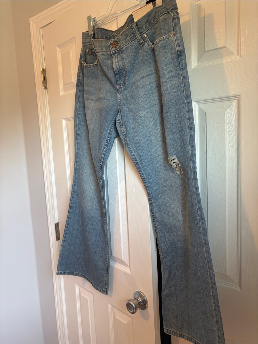 American Eagle Vintage Y2K Hipster Low Rise Bootcut Jeans - 14 Short/Petite NWT - Picture 10 of 16